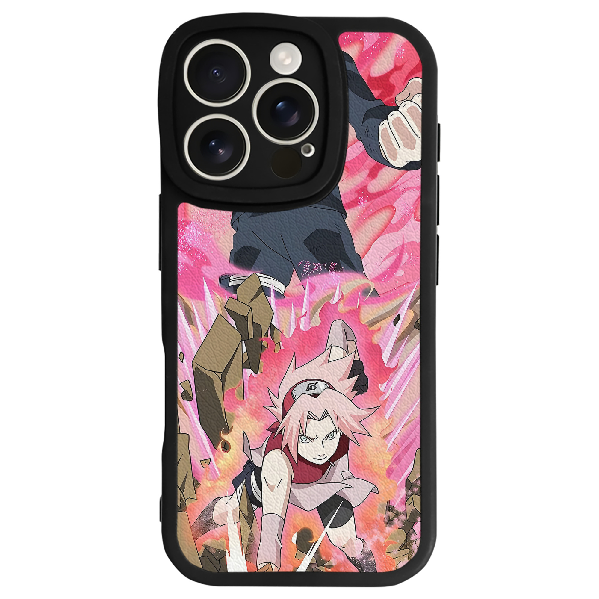 （画像用） NARUTO -ナルト- NARUTO -ナルト- 疾風伝 【iPhone 16シリーズ対応】シリコンスマホケース（レザー調） 材質：シリコン